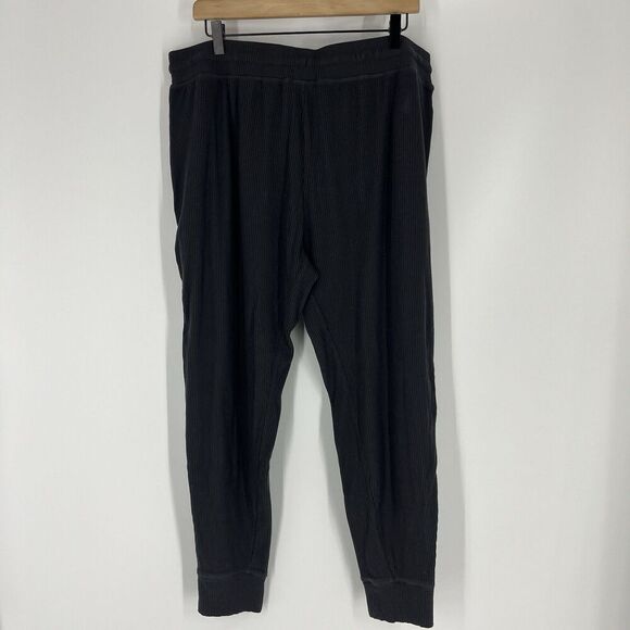 Tommy John Pants Size XL Mens Phantom Gray Brushed Rib Lounge Joggers Pull On - Picture 6 of 7